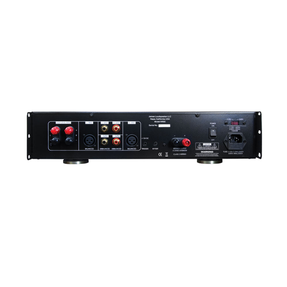 M1000 | JAMES MONO SUBWOOFER AMPLIFIER W/DSP - 2U, 1000W OUTPUT