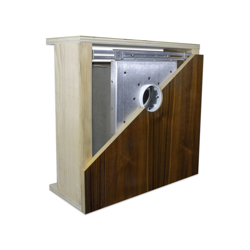 SA4-S-SS-TRIM | 4" SQUARE MICROPERF SOLID SURFACE, .5" DEPTH