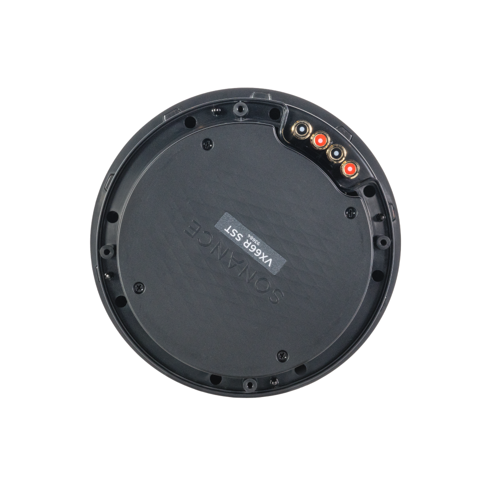 VX66R SST 6" ROUND SINGLE STEREO SPEAKER W/ WHITE MICRO TRIM GRILLE (1 EACH)