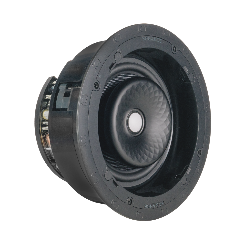 VX86R SST 8" ROUND SINGLE STEREO SPEAKER W/ WHITE MICRO TRIM GRILLE (1 EACH)