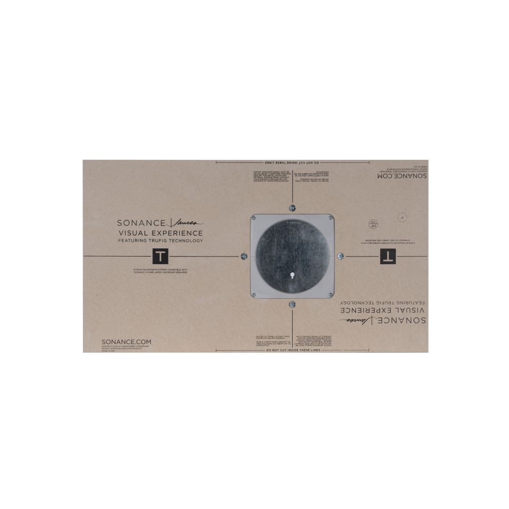 TRUFIG PLATFORM FOR VX-VXQ 4" ROUND 1/2" GYPSUM BOARD