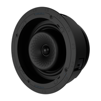 VX82R 8" ROUND IN-CEILING SPEAKER W/ WHITE MICRO TRIM GRILLE (1 PAIR)