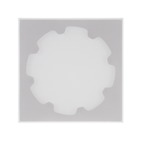 8" SQUARE ADAPTER W/ XPC MICRO TRIM GRILLE FOR VXXT 8" IN-CEILING WOOFER - WHITE (1 PAIR)