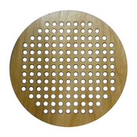 8.5" ROUND WOOD PERFORATED GRILLE ASSEMBLY FOR SA853QT