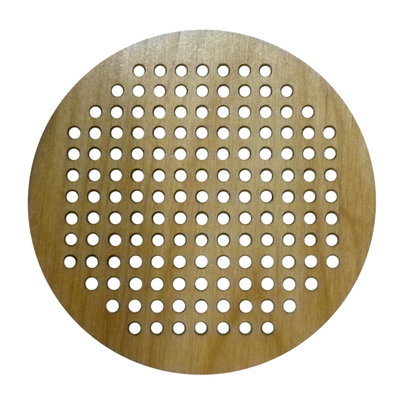8.5" ROUND WOOD PERFORATED GRILLE ASSEMBLY FOR SA853QT