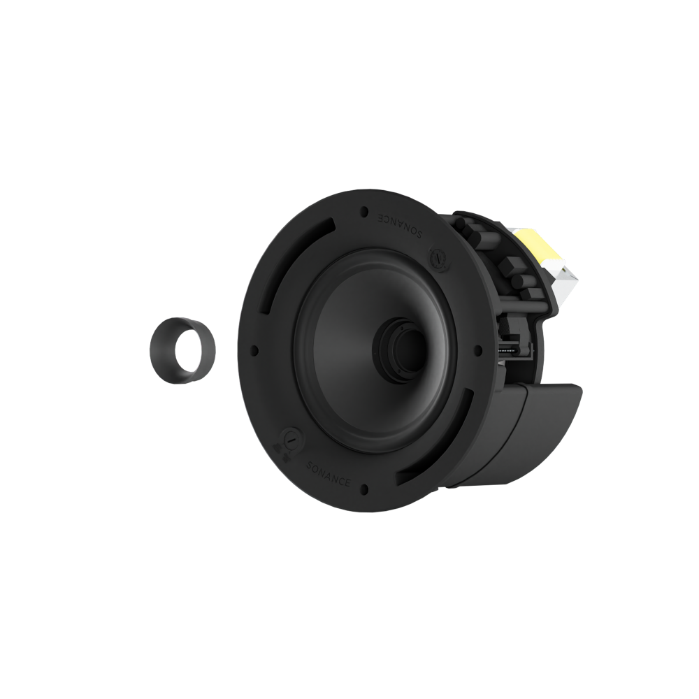 PS-C85RTBF PROFESSIONAL SERIES HIGH OUTPUT VARIABLE DISPERSION IN-CEILING LOUDSPEAKER BAFFLE WITH TRIMLESS WHITE ROUND GRILLE, REQUIRES COMPATIBLE BACK BOX (1 EACH)