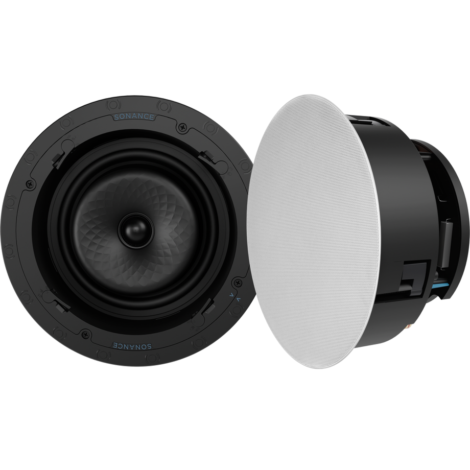 VX82R 8" ROUND IN-CEILING SPEAKER W/ WHITE MICRO TRIM GRILLE (1 PAIR)