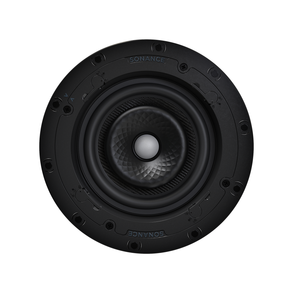 VX66R 6" ROUND IN-CEILING SPEAKER W/ WHITE MICRO TRIM GRILLE (1 PAIR)