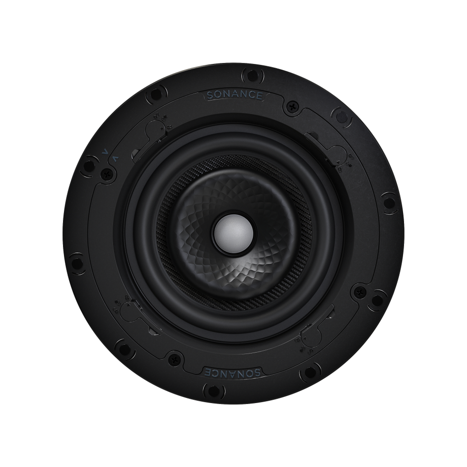 VX66R 6" ROUND IN-CEILING SPEAKER W/ WHITE MICRO TRIM GRILLE (1 PAIR)