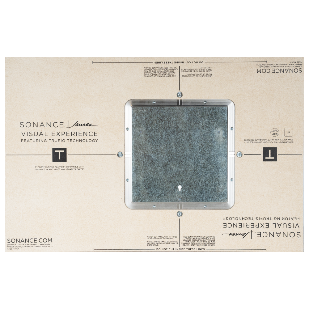 TRUFIG PLATFORM FOR VX-VXQ 6" SQUARE 5/8" GYPSUM BOARD