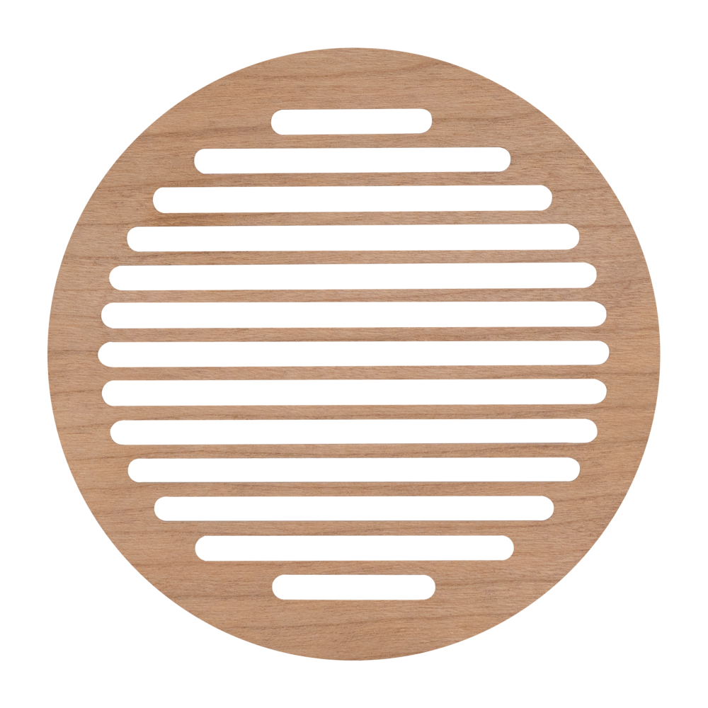 8.5" ROUND WOOD SLOTTED GRILLE ASSEMBLY FOR SA853QT