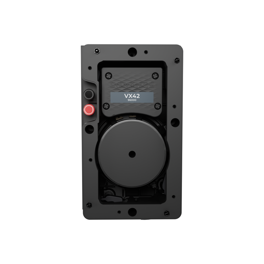 VX42 4" RECTANGLE IN-WALL SPEAKER W/ WHITE MICRO TRIM GRILLE (1 PAIR)