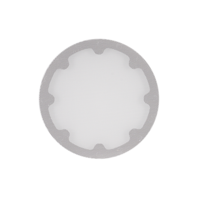 6" ROUND XPC TRIMLESS GRILLE FOR VXXT AND VXQ 6" IN-CEILING - WHITE (1 PAIR)