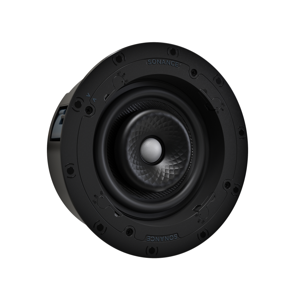 VX66R 6" ROUND IN-CEILING SPEAKER W/ WHITE MICRO TRIM GRILLE (1 PAIR)