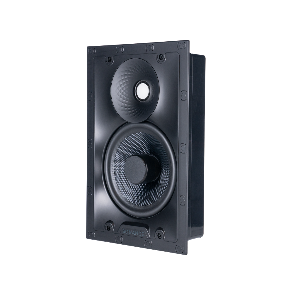 VX66 TL 6" RECTANGLE IN-WALL THIN-LINE SPEAKER W/ WHITE MICRO TRIM GRILLE (1 PAIR)