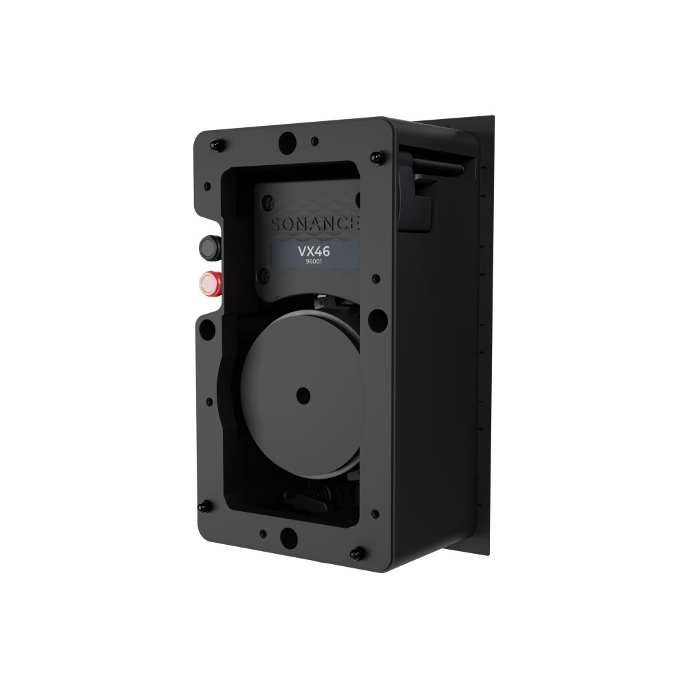 VX46 4" RECTANGLE IN-WALL SPEAKER W/ WHITE MICRO TRIM GRILLE (1 PAIR)