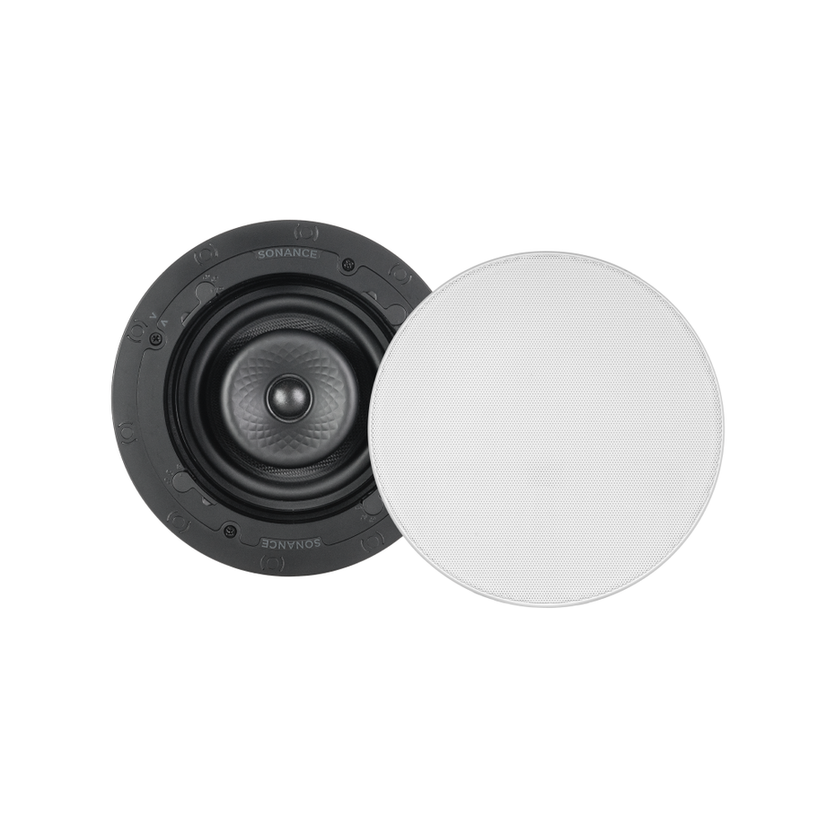 VX62R SST 6" ROUND SINGLE STEREO SPEAKER W/ WHITE MICRO TRIM GRILLE (1 EACH)