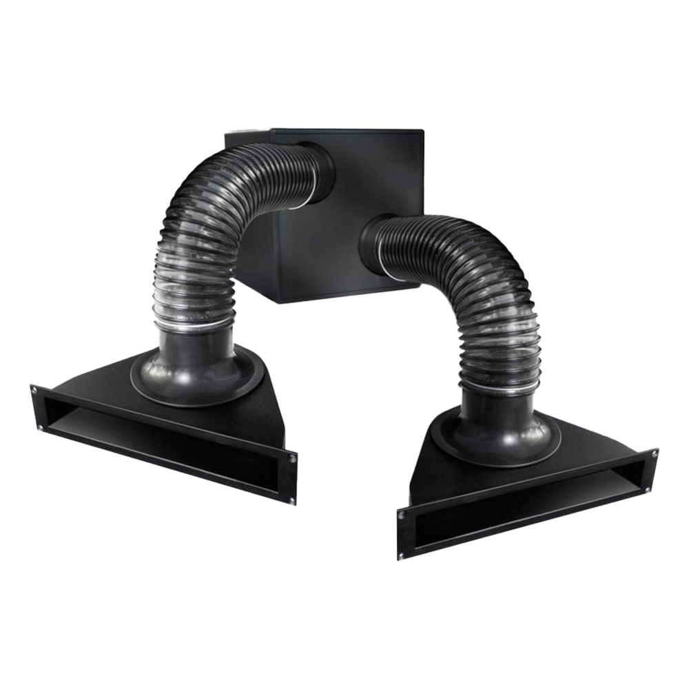 PP12-2-M KIT | PASSIVE 12" POWERPIPE, ALUM CAB, DUAL HOSE (MARINE)