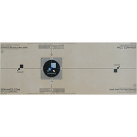 5/8IN ARCHITECTURAL SERIES GYPSUM MOUNTING PLATFORM  MEDIUM ROUND (1 EACH)
