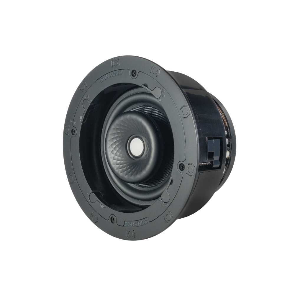 VX66R SST 6" ROUND SINGLE STEREO SPEAKER W/ WHITE MICRO TRIM GRILLE (1 EACH)