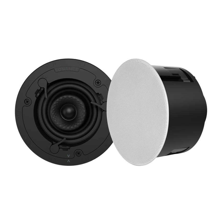 VX42R 4" ROUND IN-CEILING SPEAKER W/ WHITE MICRO TRIM GRILLE (1 PAIR)