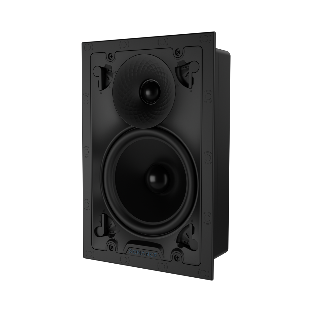 VX62 6" RECTANGLE IN-WALL SPEAKER W/ WHITE MICRO TRIM GRILLE (1 PAIR)