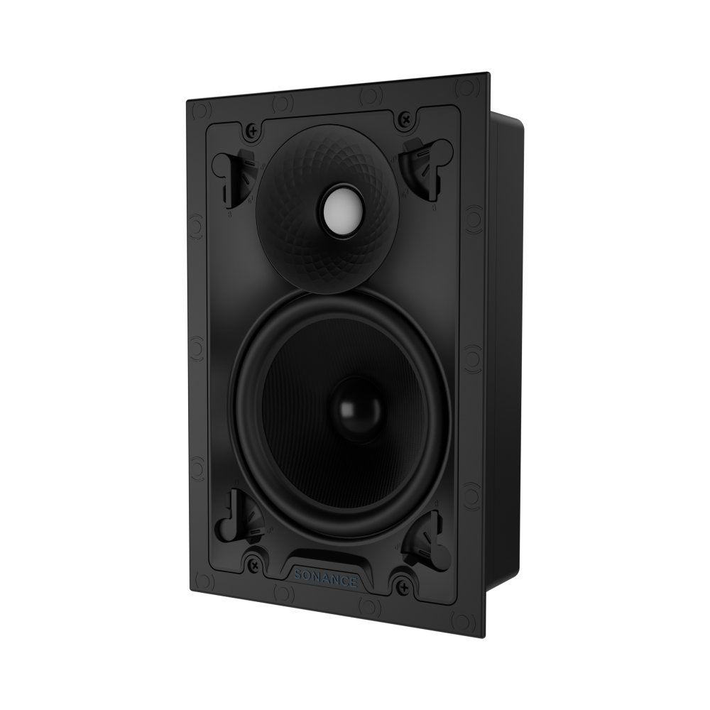 VX66 6" RECTANGLE IN-WALL SPEAKER W/ WHITE MICRO TRIM GRILLE (1 PAIR)