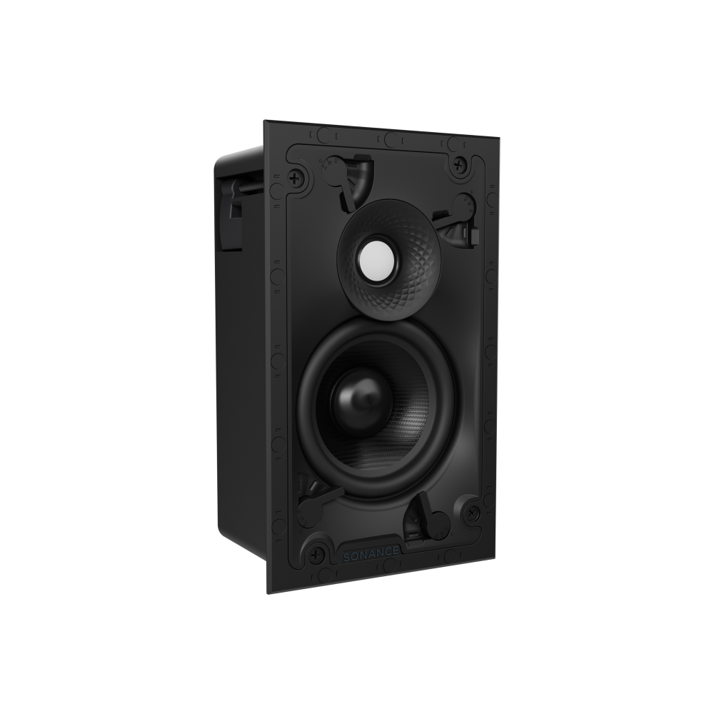VX46 4" RECTANGLE IN-WALL SPEAKER W/ WHITE MICRO TRIM GRILLE (1 PAIR)