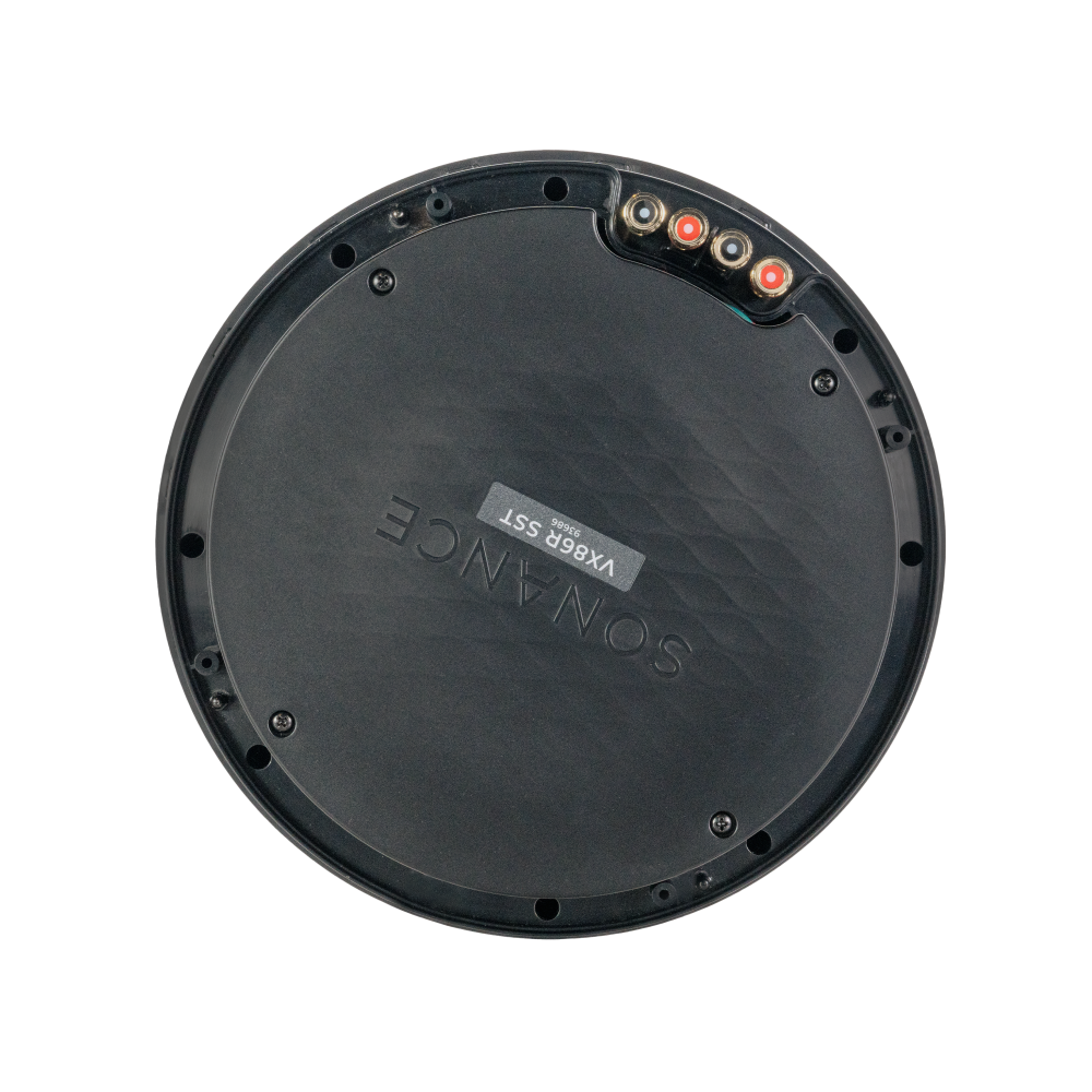 VX86R SST 8" ROUND SINGLE STEREO SPEAKER W/ WHITE MICRO TRIM GRILLE (1 EACH)