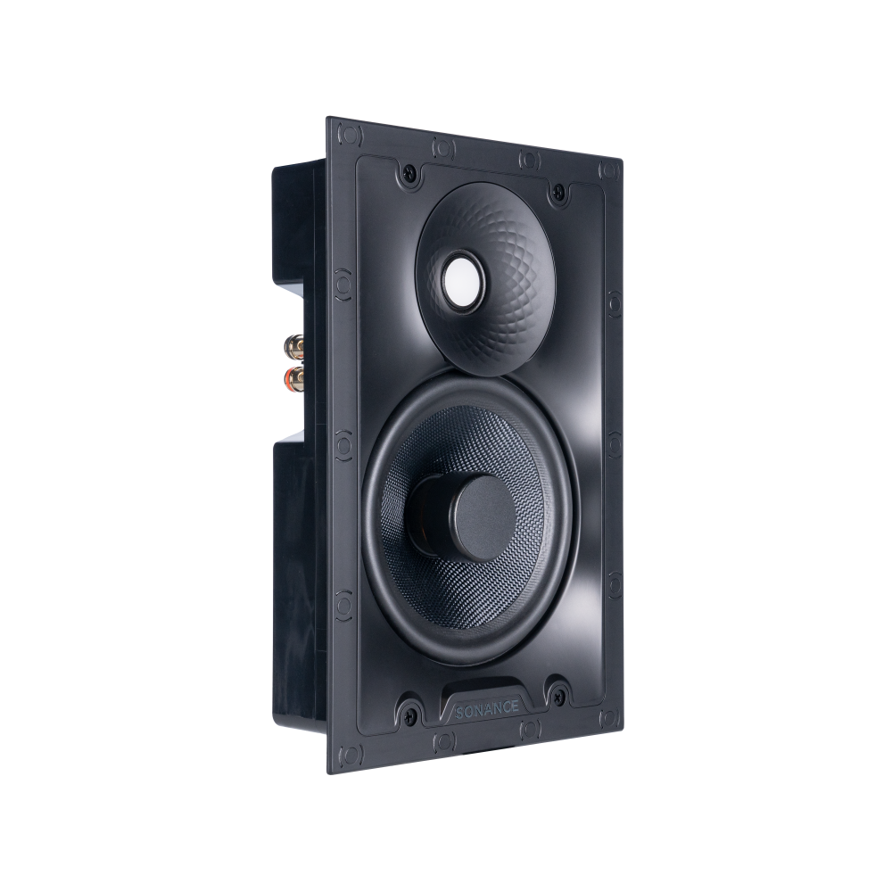 VX66 TL 6" RECTANGLE IN-WALL THIN-LINE SPEAKER W/ WHITE MICRO TRIM GRILLE (1 PAIR)