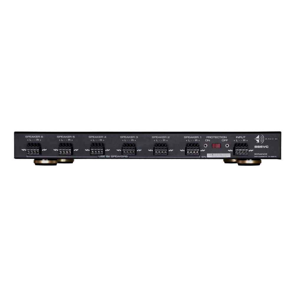 SS6VC 6 ZONE SPEAKER SELECTOR WITH VOLUME CONTROL (1 EACH)